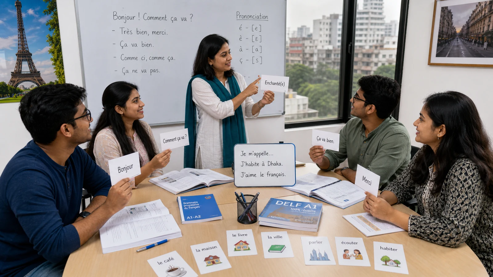 BhashaAngon french course objective classroom image