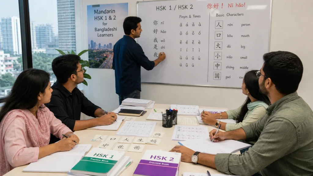 BhashaAngon mandarin course objective classroom image