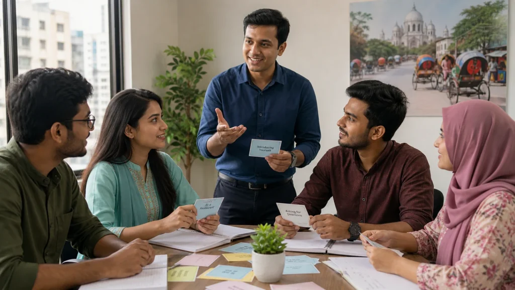 BhashaAngon spoken course objective classroom image
